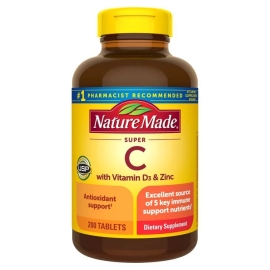 1169865 - Nature Made Super C with Vitamin D3 and Zinc, 200 Tablets