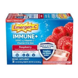 1763447 - Emergen-C Immune+ 1000 mg Vitamin C + Vitamin D & Zinc, 90 Packets