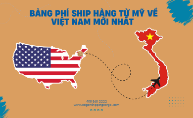 Bảng Phí Ship Hàng Từ Mỹ Về Việt Nam Mới Nhất 2025